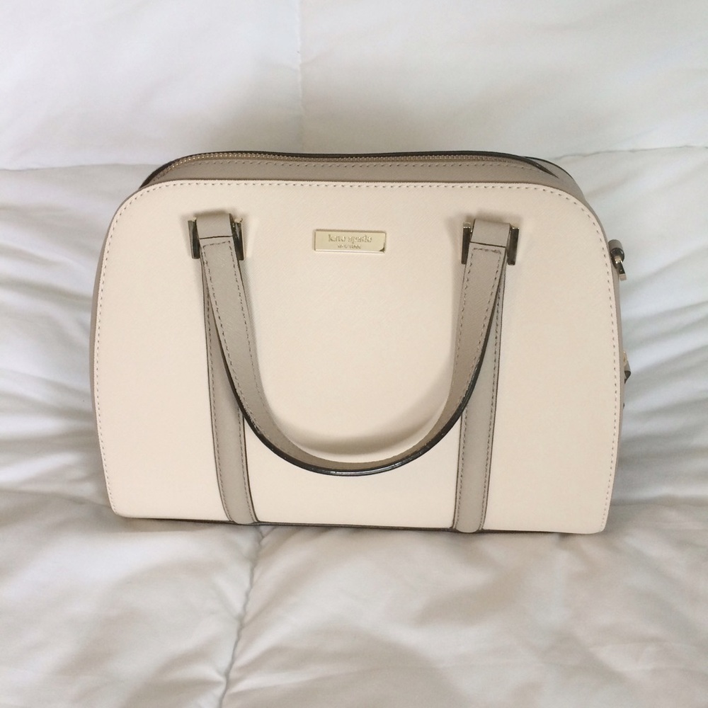 Kate Spade Cream and Tan Handbag